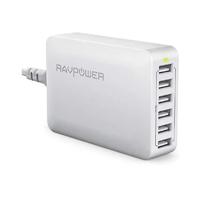RAVPower 60W 12A 6-Port Desktop Charger RP-PC028