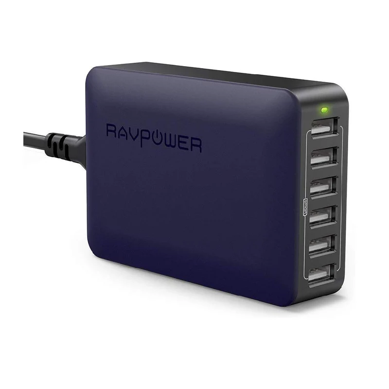 RAVPower 60W 12A 6-Port Desktop Charger RP-PC028