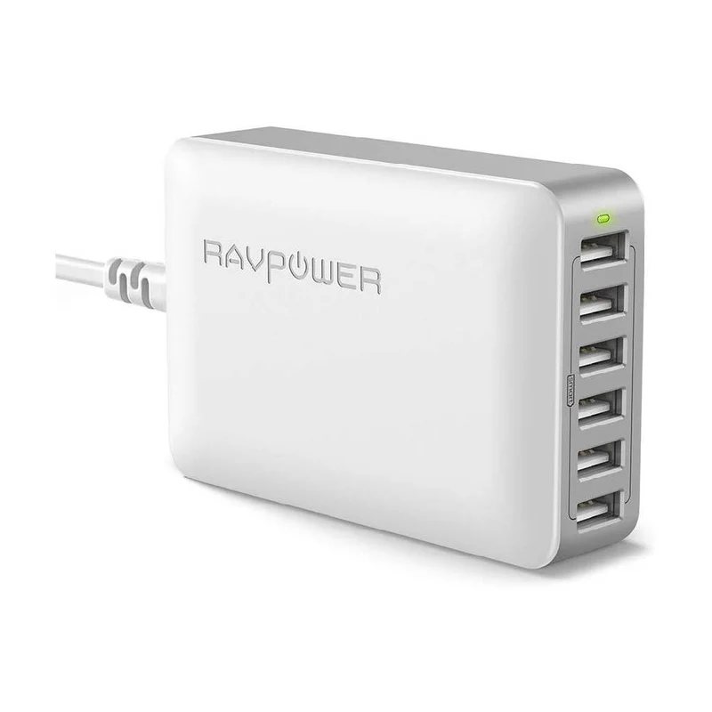 RAVPower 60W 12A 6-Port Desktop Charger RP-PC028