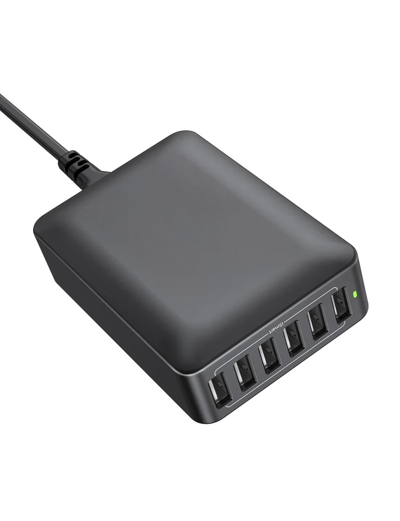 RAVPower PC013 60W 12A 6-Port USB Charger Block