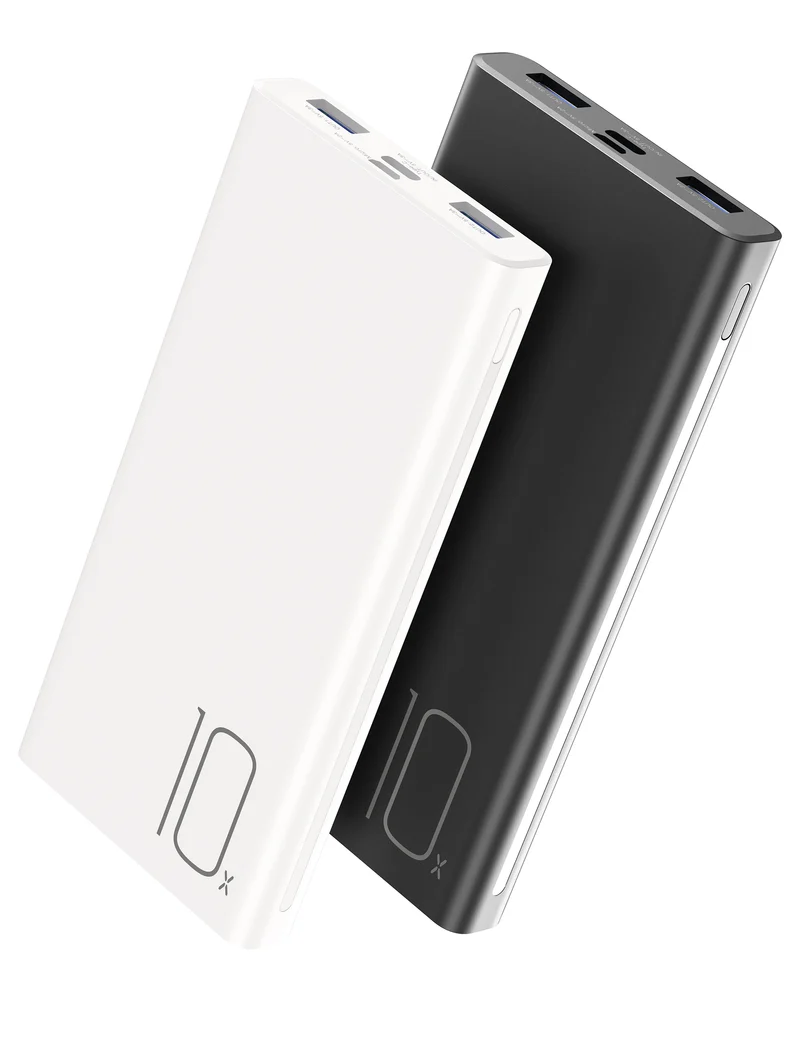 RAVPower AF-PB010 10000mAh 15W Power Bank with USB-C Charging 5V 3A, 2 Pcs