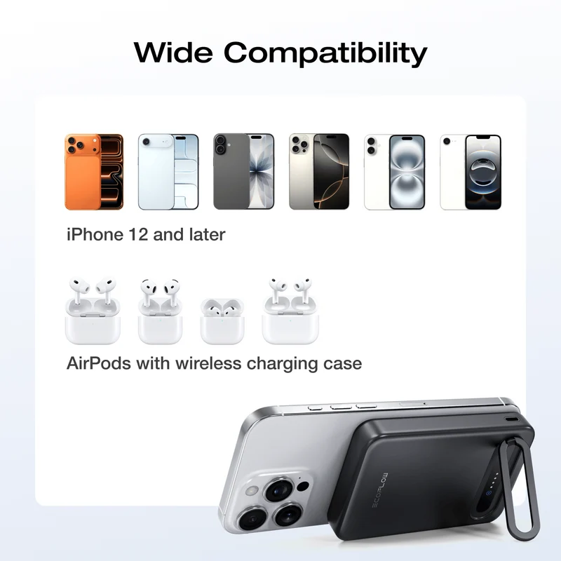 EcoFlow RAPID Mag Qi2 Magnetic Power Bank (10,000mAh, 15W)