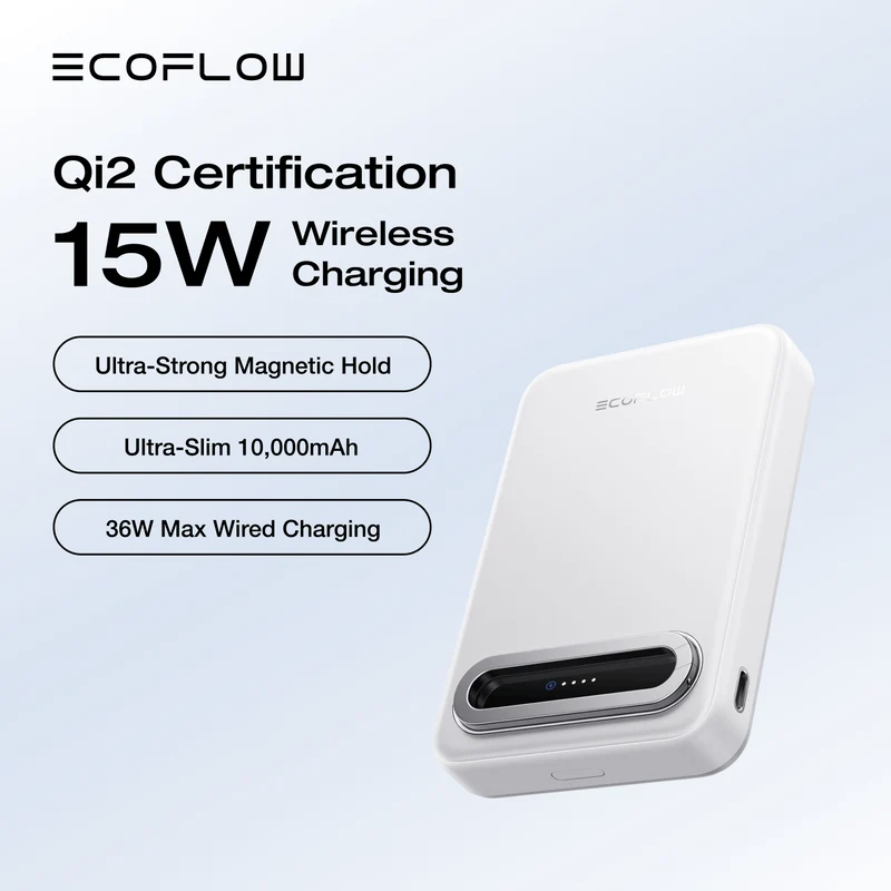EcoFlow RAPID Mag Qi2 Magnetic Power Bank (10,000mAh, 15W)