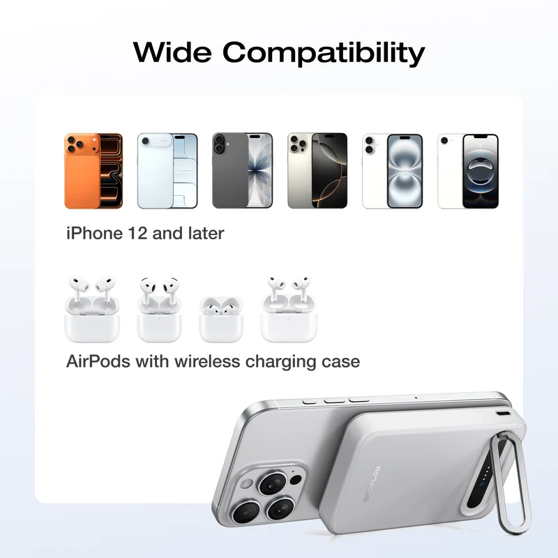 EcoFlow RAPID Mag Qi2 Magnetic Power Bank (10,000mAh, 15W)