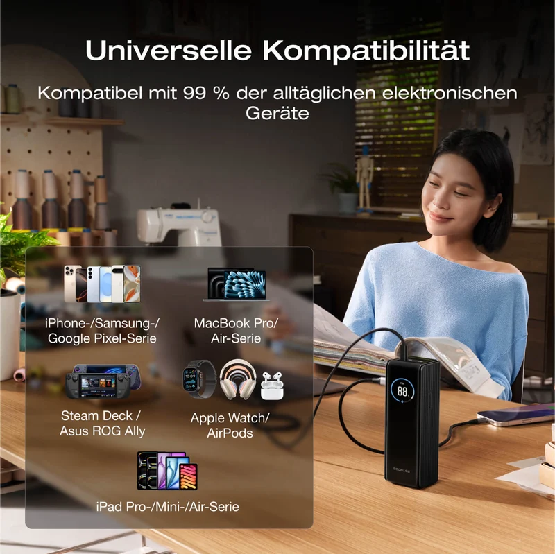 EcoFlow RAPID Powerbank (25 000mAh, 170W)