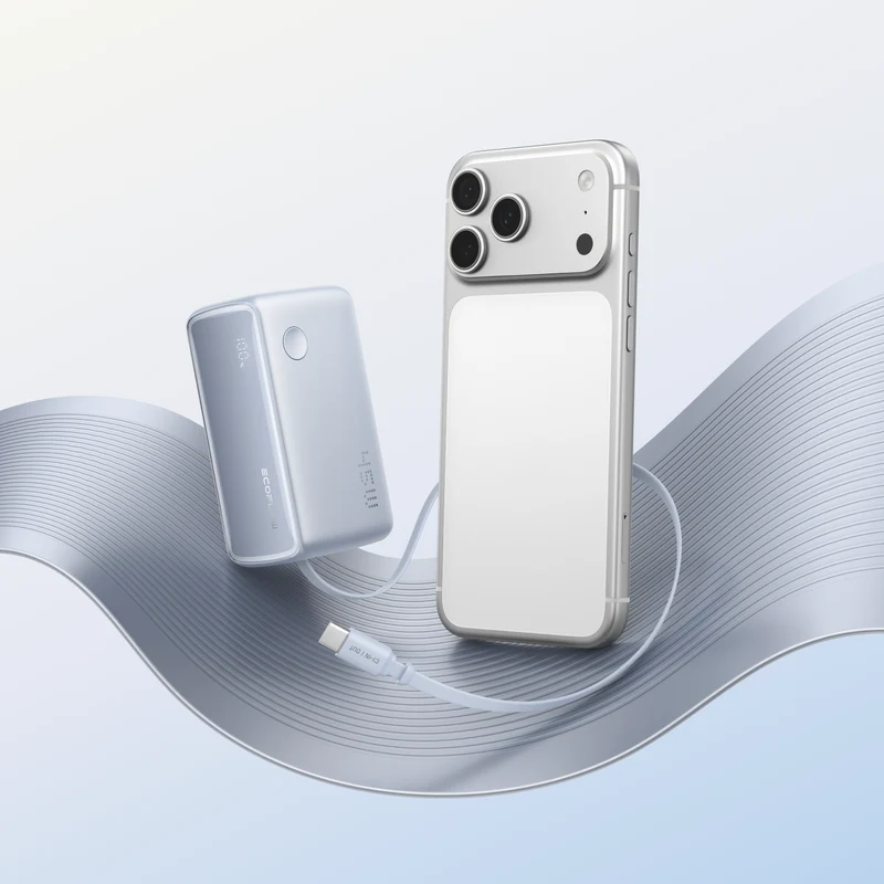 EcoFlow RAPID Powerbank (10K, 45W, ausziehbares Kabel)