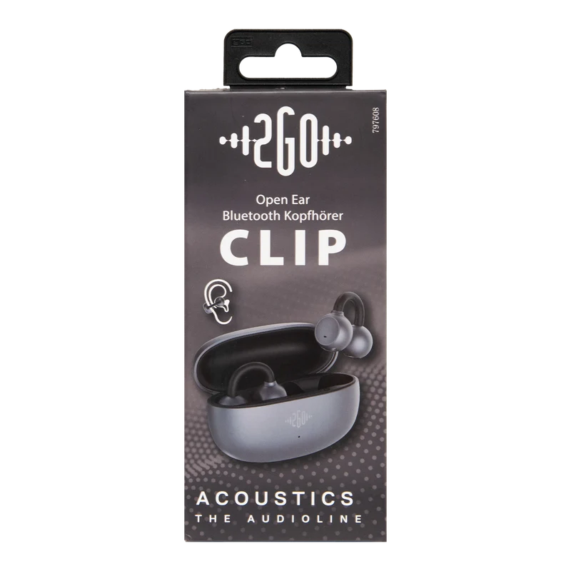 Bluetooth Headset "Clip" - App-Steuerung - Touch-Steuerung - schwarz