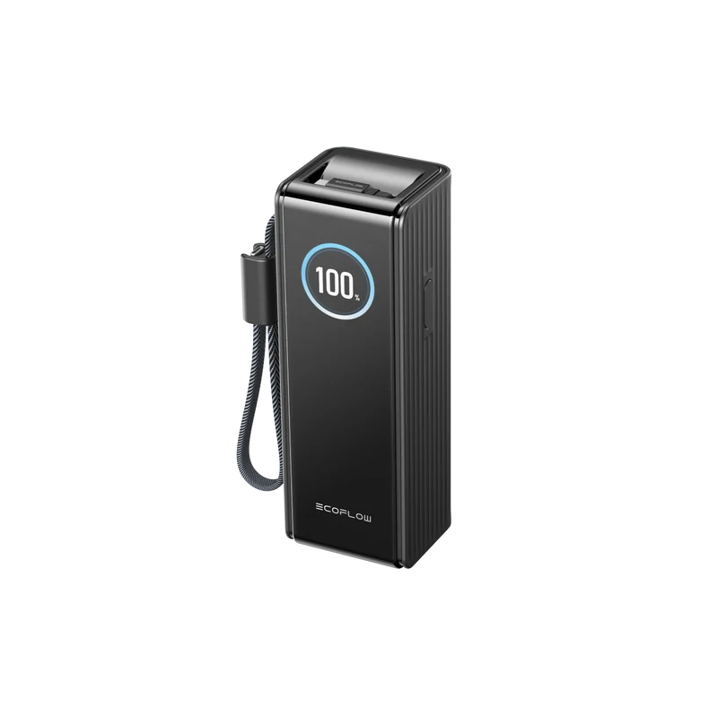 EcoFlow RAPID Power Bank (25K, 170W, 100W Built-In and Retractable Cables) + 100W Charger