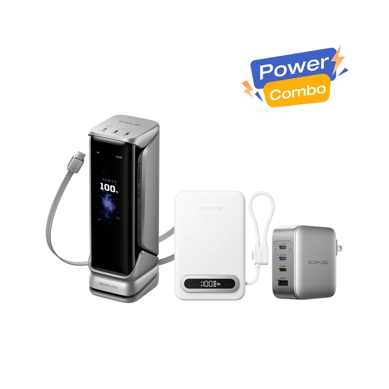 EcoFlow RAPID Pro Power Bank + RAPID Mag Qi2.2 Power Bank + 140W Charger