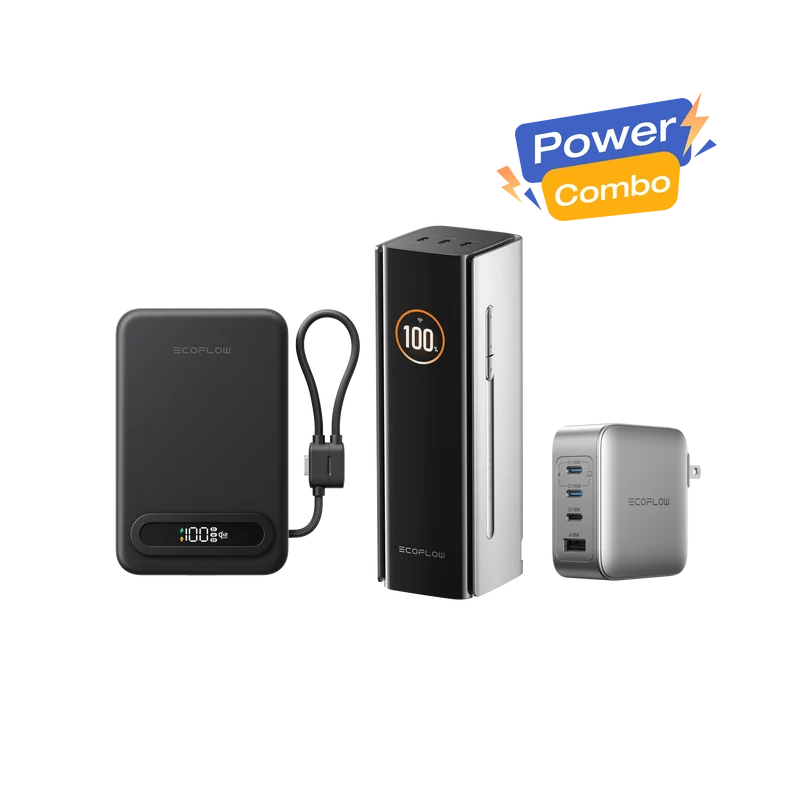 EcoFlow RAPID Pro Power Bank + RAPID Mag Qi2.2 Power Bank + 140W Charger