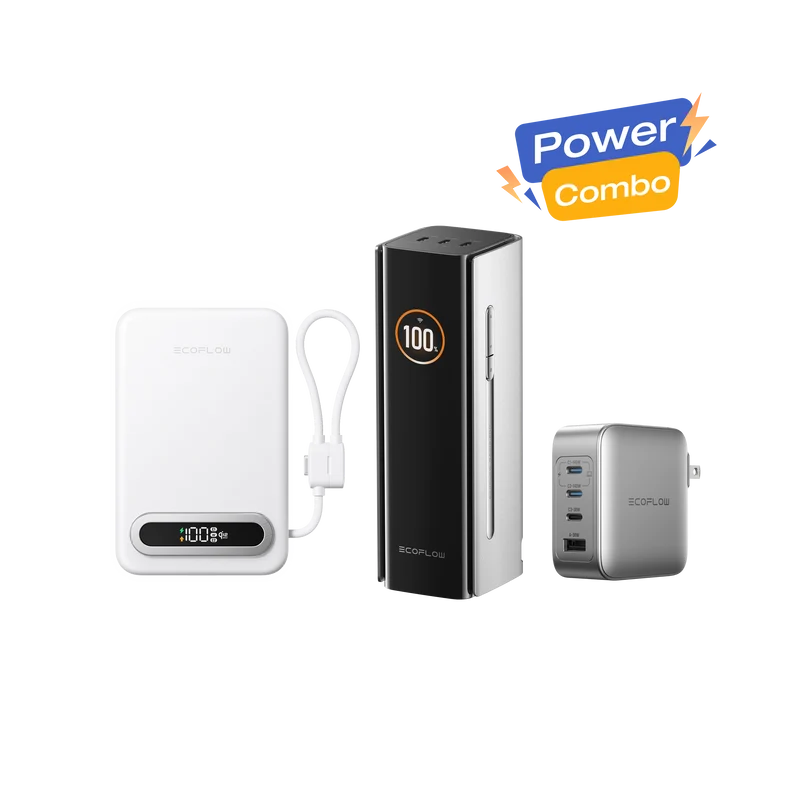 EcoFlow RAPID Pro Power Bank + RAPID Mag Qi2.2 Power Bank + 140W Charger
