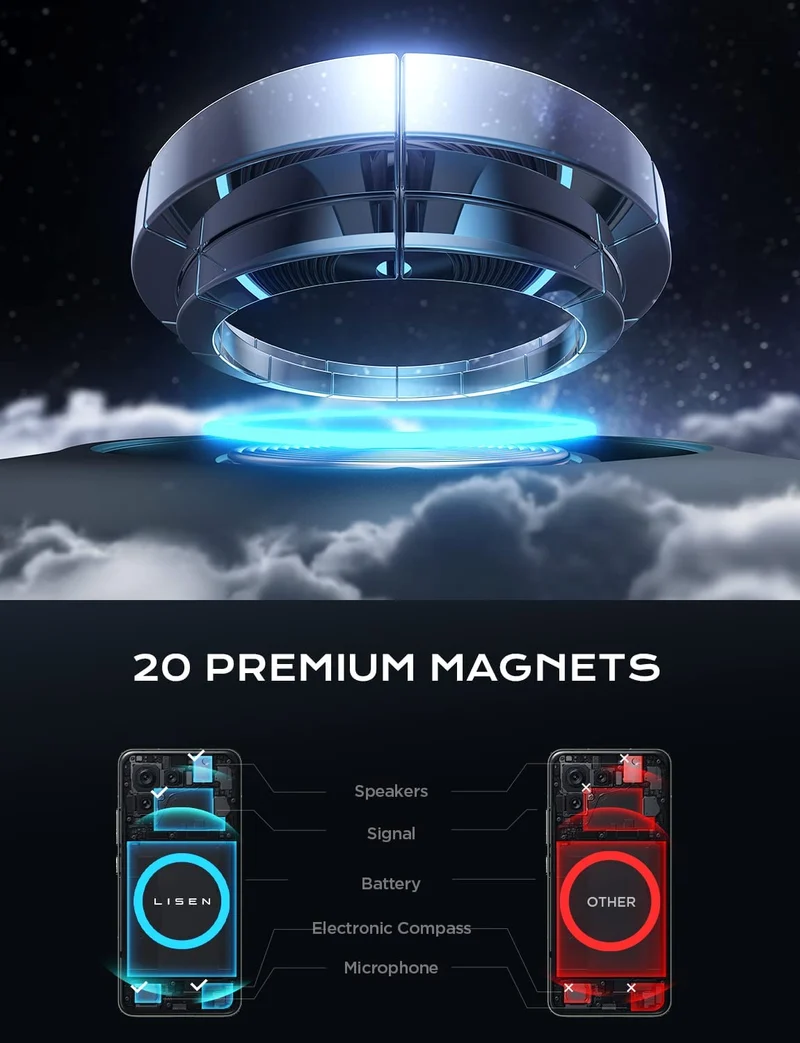 Lisen MagSafe Car Mount Charger