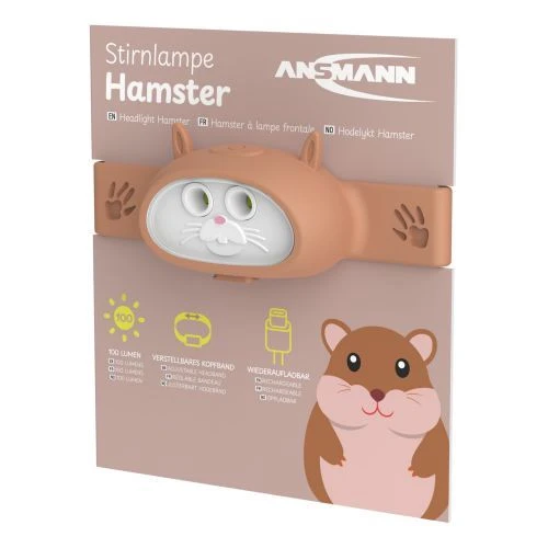 ANSMANN Silikon Headlight Hamster, Kinderstirnlampe