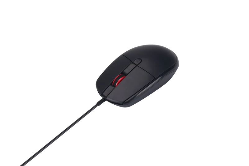 USB Maus - kabelgebunden - 4D - optisch - 1200 / 1600 / 2000 DPI - 150 cm Kabellänge - schwarz