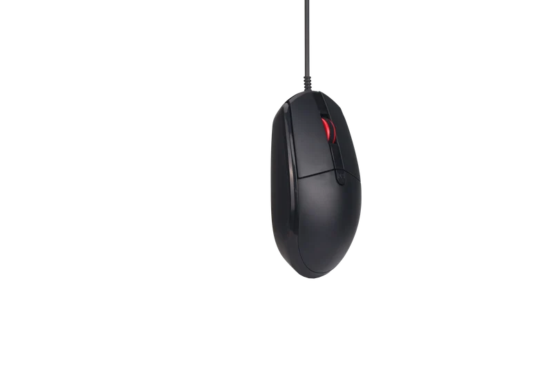 USB Maus - kabelgebunden - 4D - optisch - 1200 / 1600 / 2000 DPI - 150 cm Kabellänge - schwarz