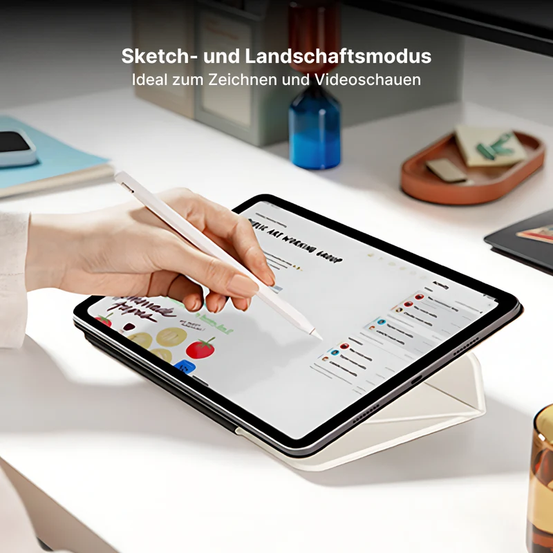 Touch Rutschfeste iPad-Hülle 3-lagiges magnetisch trennbares Design