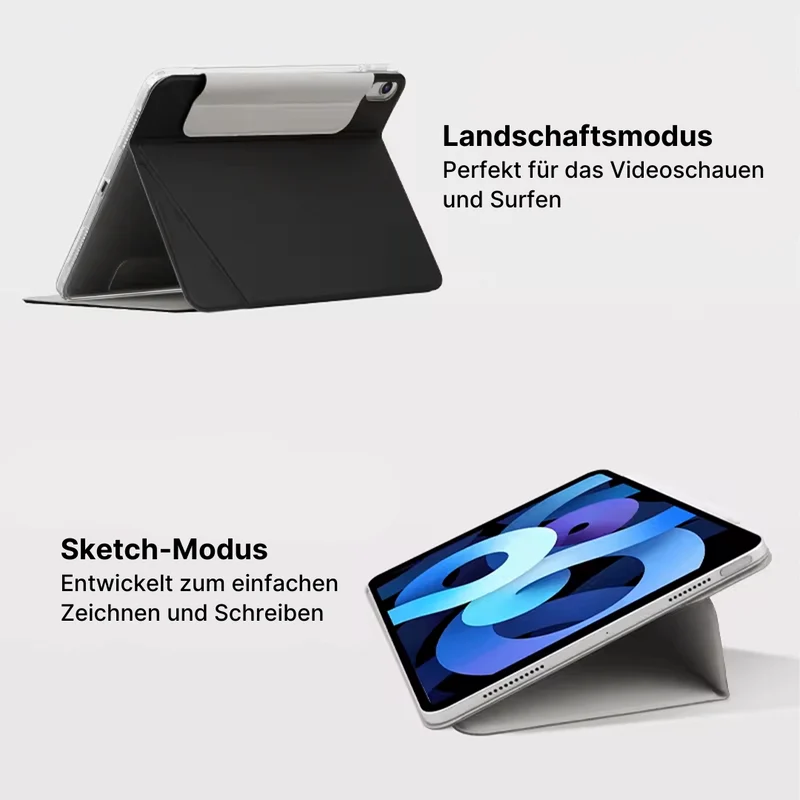 Touch Rutschfeste iPad-Hülle 3-lagiges magnetisch trennbares Design