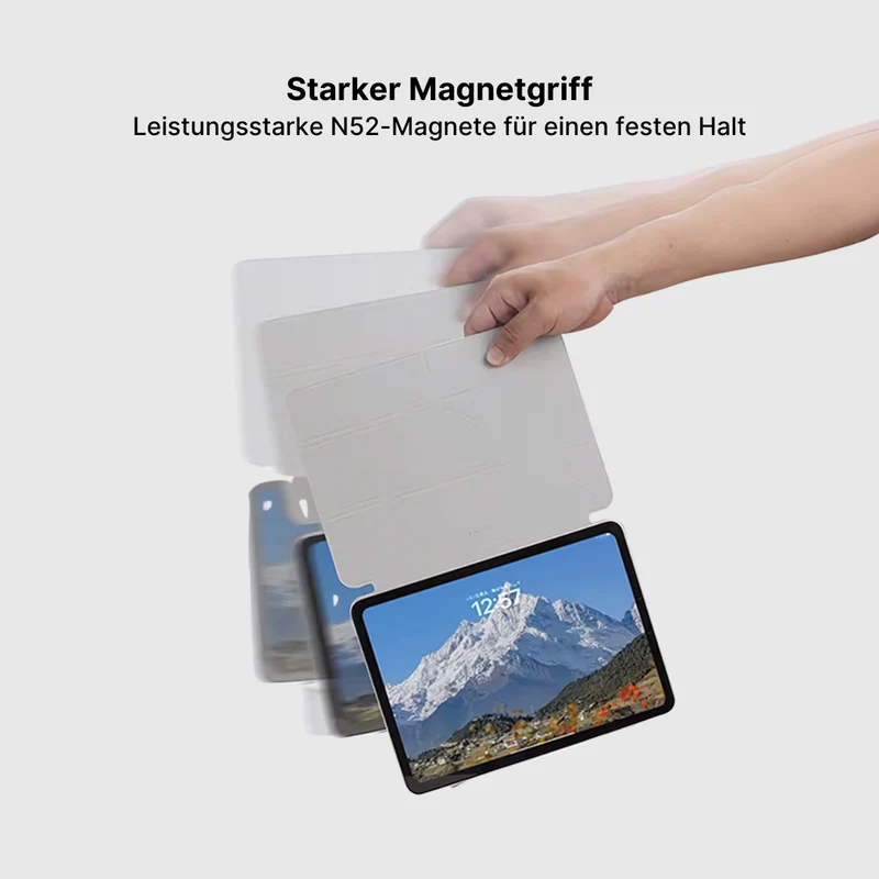 iPad Y-Falttasche mit starker magnetischer Halterung
