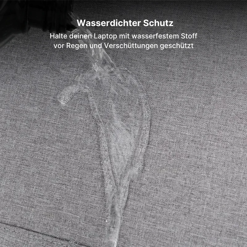 MiniTechPro Wasserdichte Laptoptasche mit weichem Futter