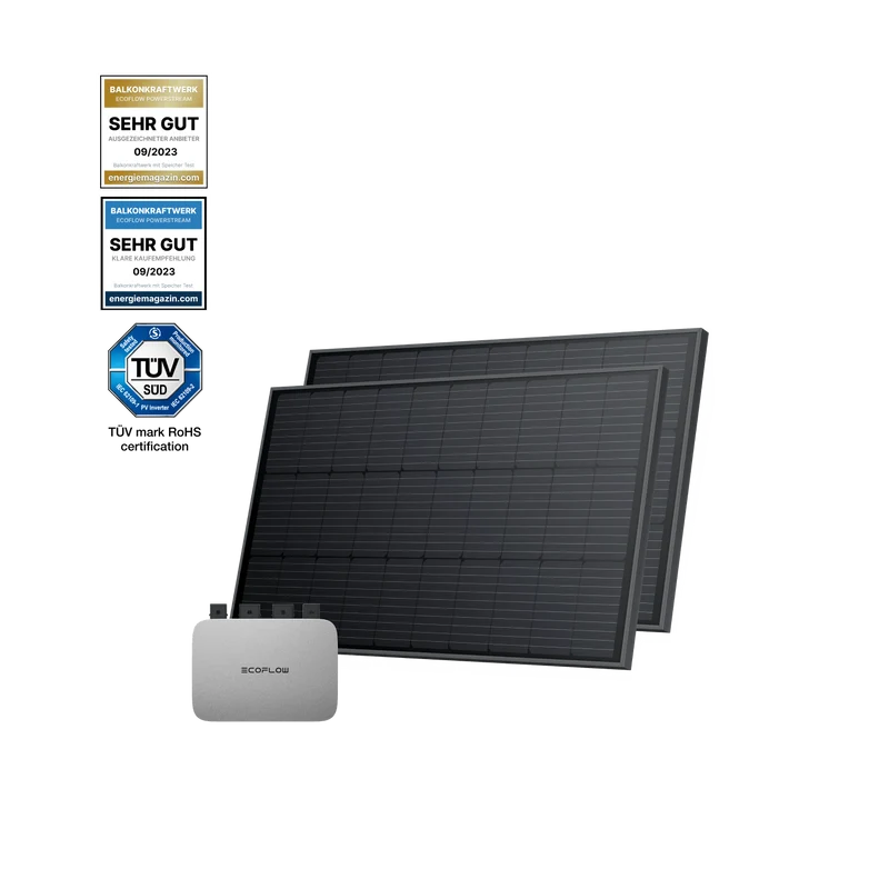 EcoFlow 400W Starres Solarpanel (2 Stück) (Empfohlenes Zubehör)