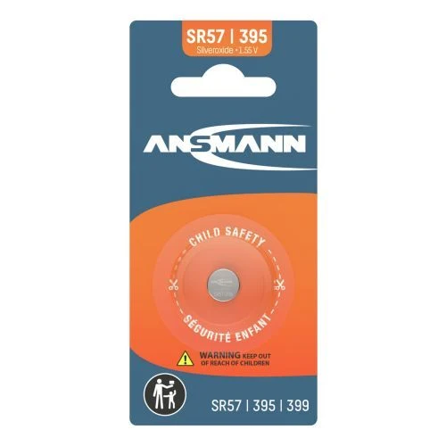 Ansmann Silberoxid-Knopfzelle SR57 / SR924 / 395 / 399 1,55V