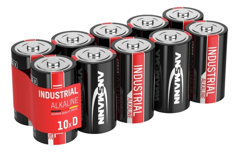 ANSMANN Industrial Alkaline-Batterien Mono D / LR20 1,5 V – 10er Pack
