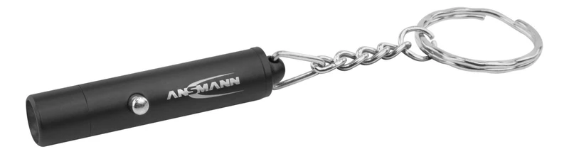 ANSMANN Mini Schlüsselbundleuchte batteriebetrieben, Schwarz