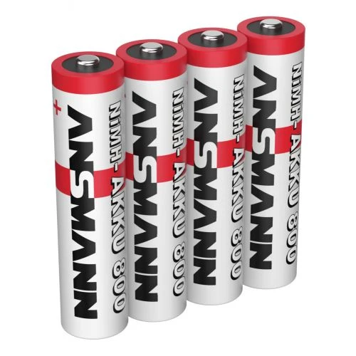 Ansmann Akku Micro AAA, ideal für DECT-Telefon, NiMH 1,2V 800mAh, 4er Blister