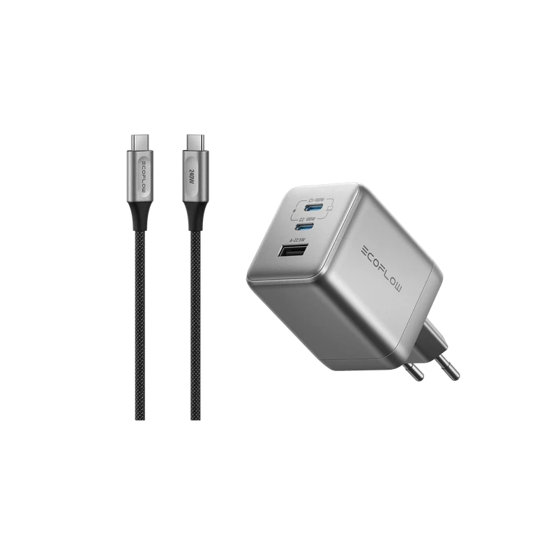 EcoFlow RAPID Pro Ladegerät (100W, 3 Ports, GaN)