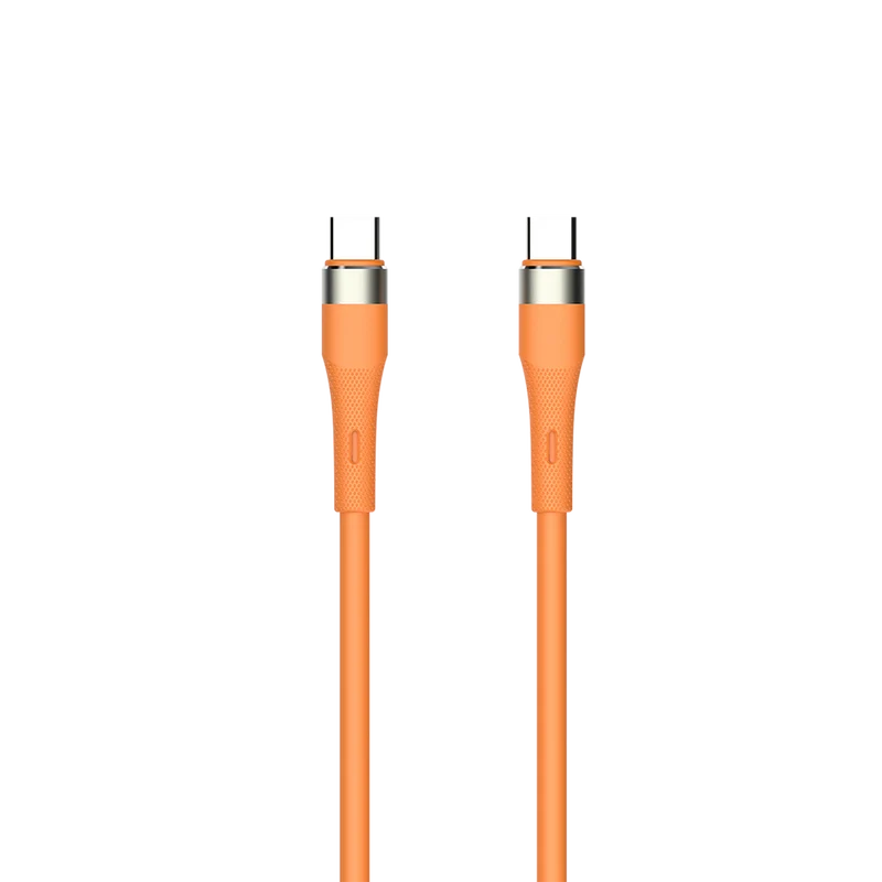 USB Datenkabel - USB Type-C auf USB Type-C - Soft Touch Silikon - 120 cm - verschiedene Farben