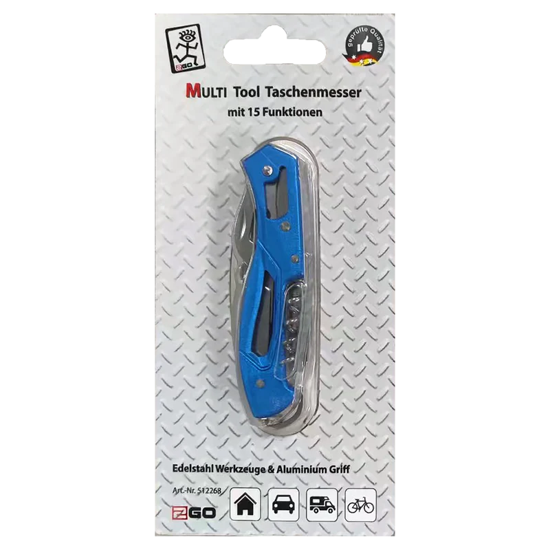 Multitool Taschenmesser - 15 in 1 - Edelstahl