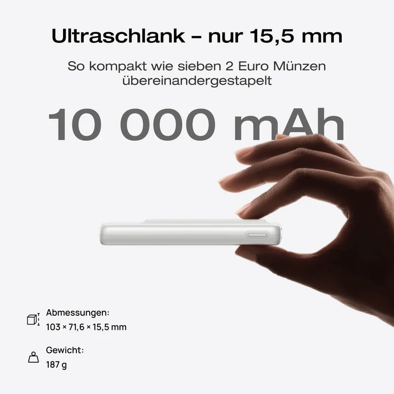 EcoFlow RAPID Mag Powerbank (10 000mAh, 7,5W, Magnetische Aufladung)