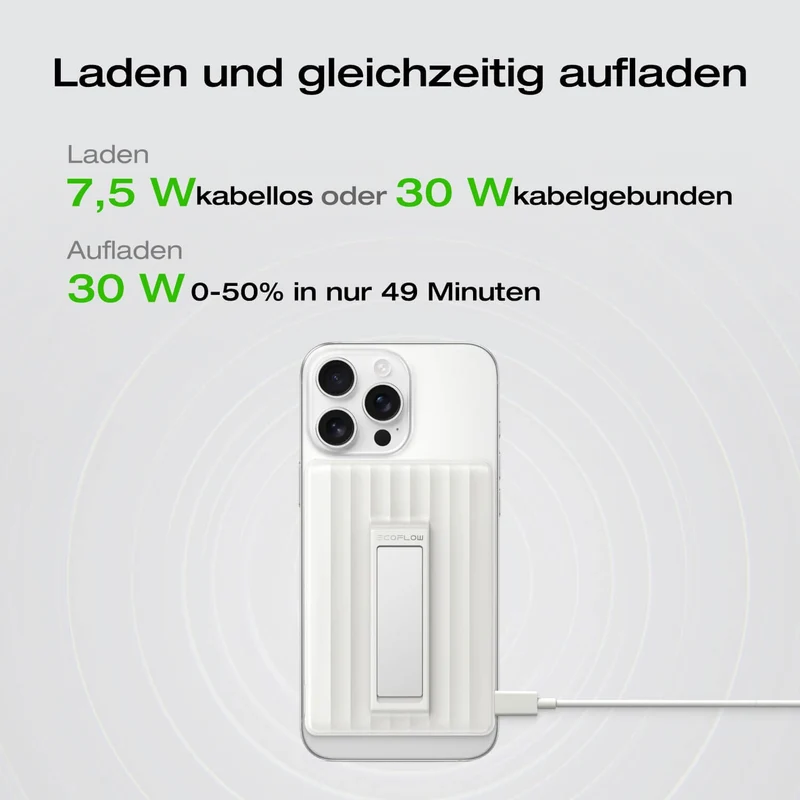 EcoFlow RAPID Mag Powerbank (10 000mAh, 7,5W, Magnetische Aufladung)