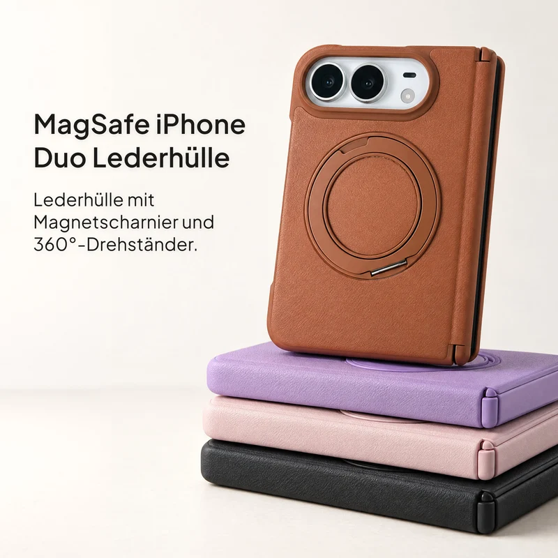 MagSafe iPhone Duo Lederhülle