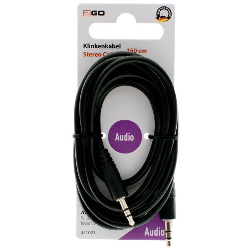 AUX Stereo-Audio-Kabel - schwarz
