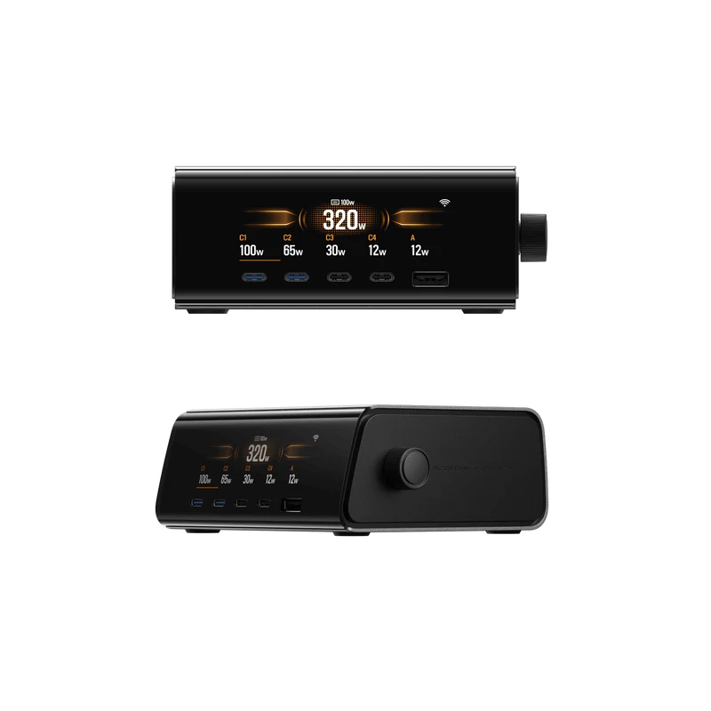 EcoFlow RAPID Pro Desktop-Ladegerät (320W, 5 Ports, GaN)