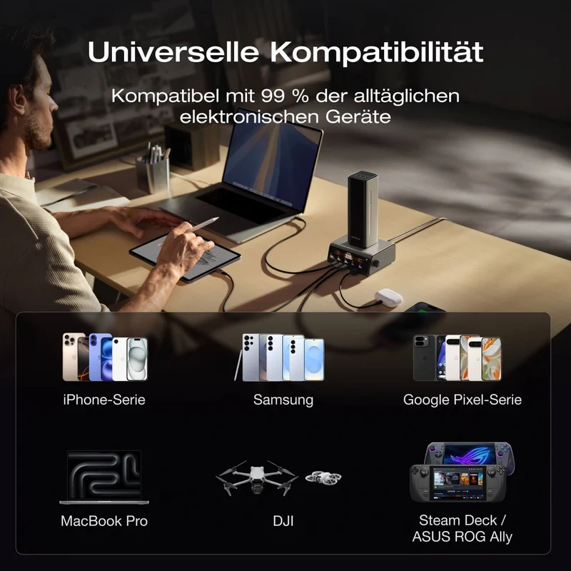 EcoFlow RAPID Pro Powerbank (27 650mAh, 300W, Integriertes 140W Kabel)