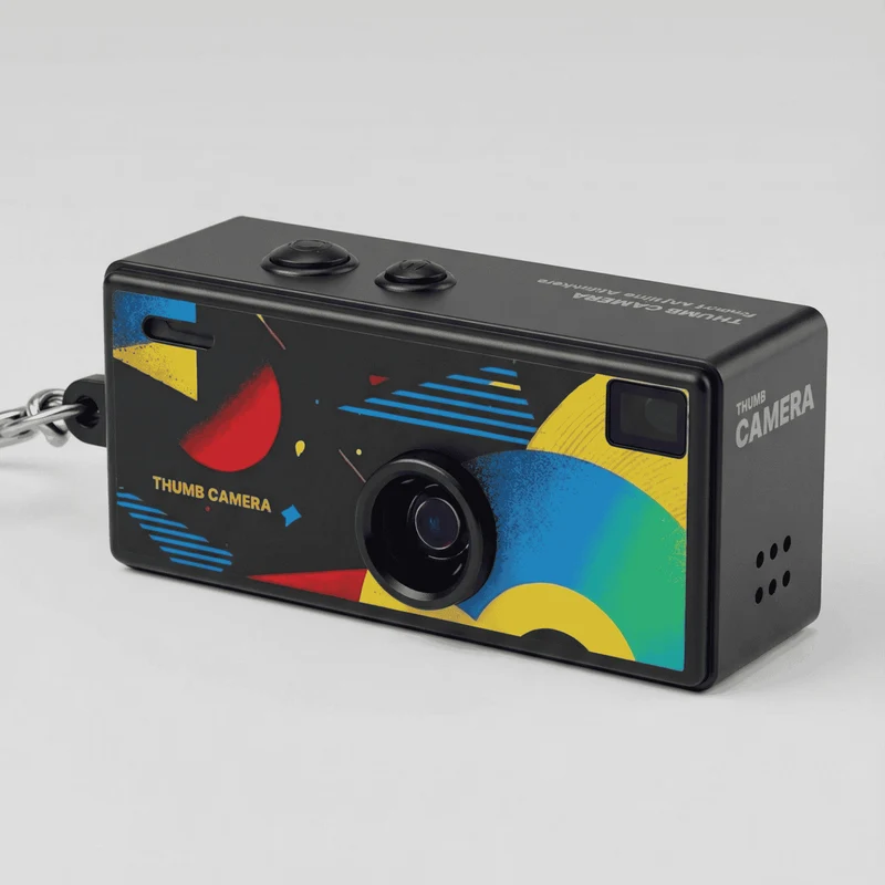 PocketPik Retro Schlüsselanhänger Kamera