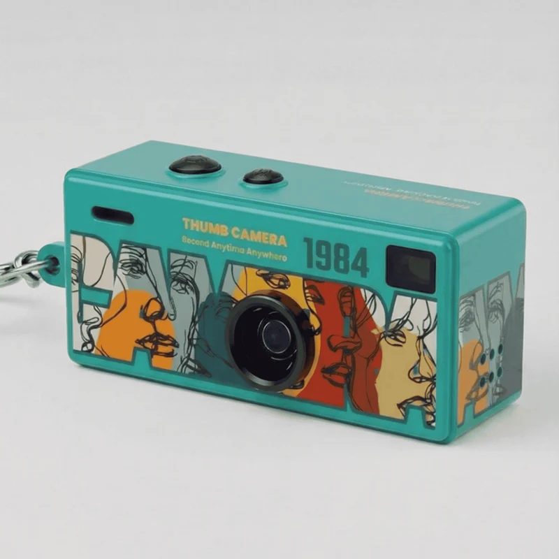 PocketPik Retro Schlüsselanhänger Kamera