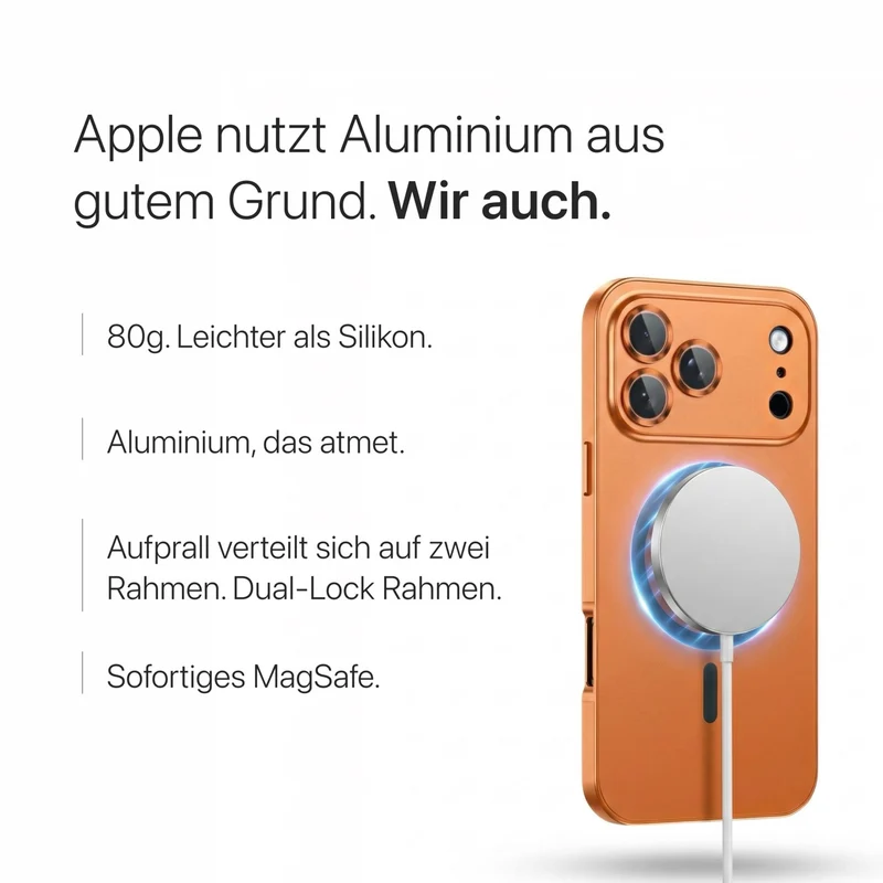iPhone Metallhülle mit Kameraschutz