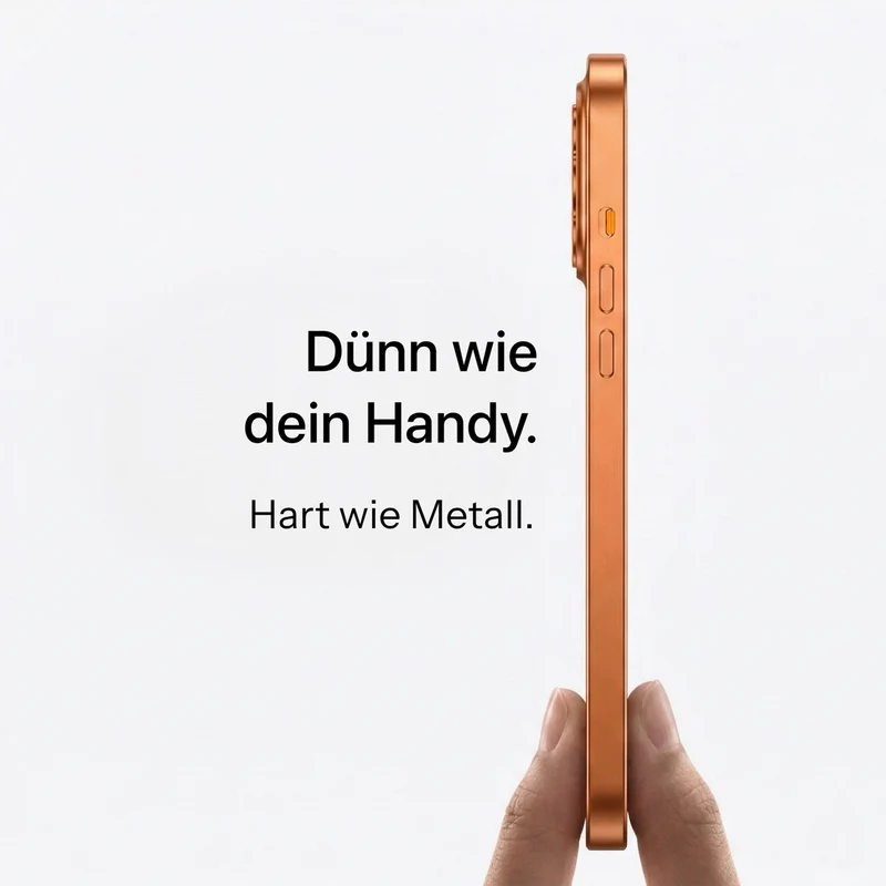 iPhone Metallhülle mit Kameraschutz