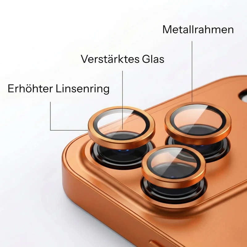 iPhone Metallhülle mit Kameraschutz