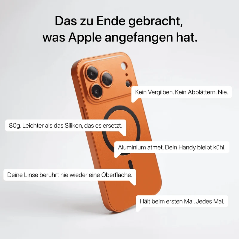 iPhone Metallhülle mit Kameraschutz