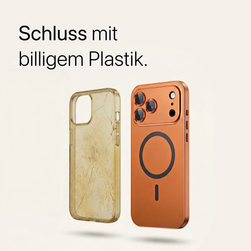 iPhone Metallhülle mit Kameraschutz