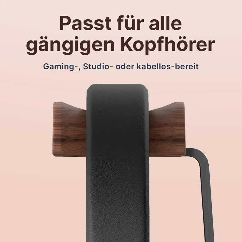 Holz-Kopfhörerhalter