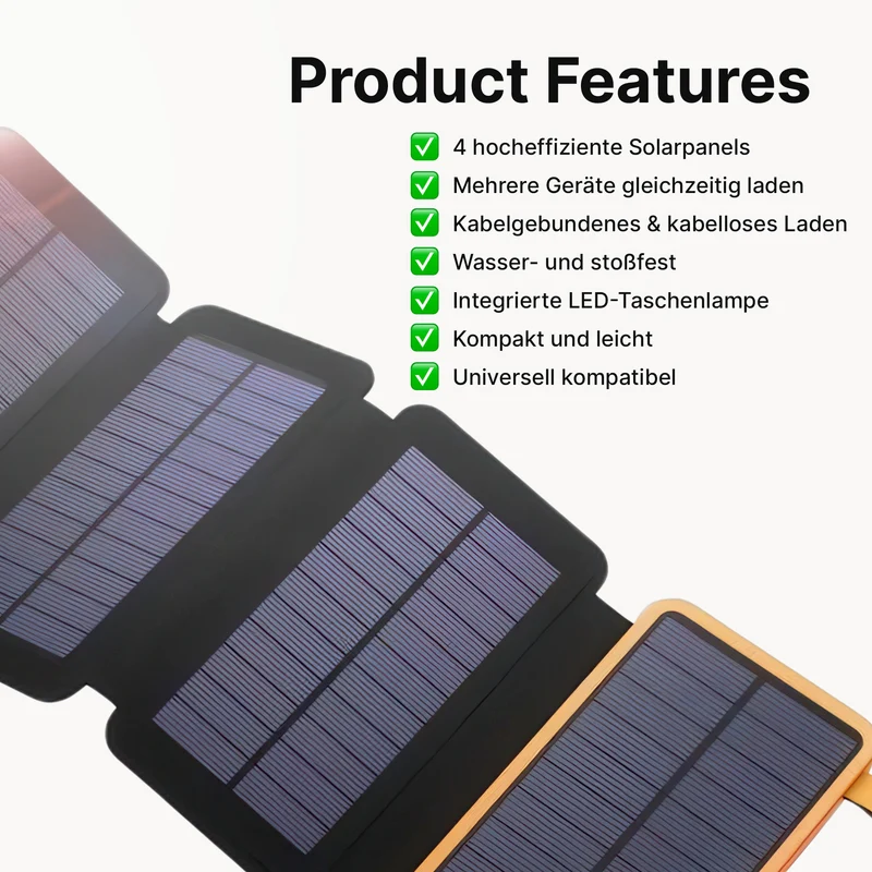 SolaBank Fold Kabellose Powerbank 10000mAh