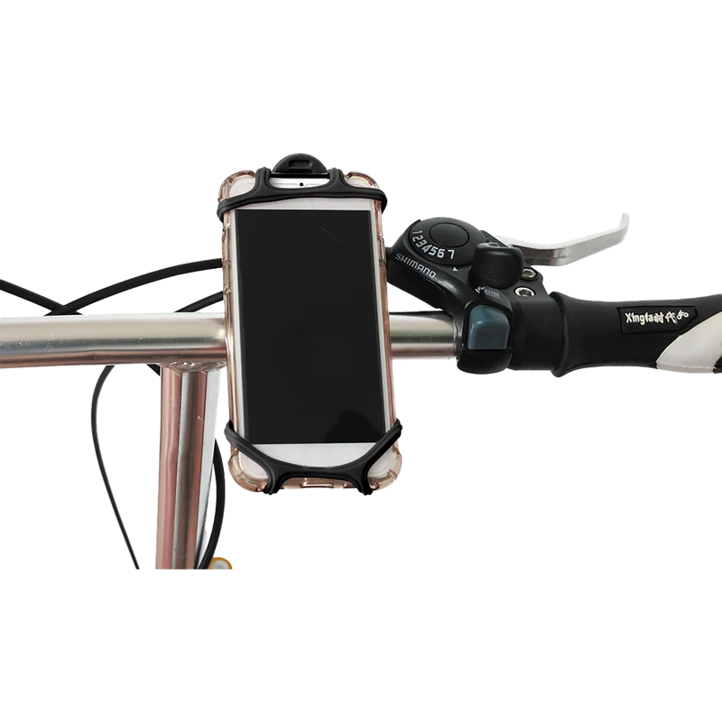 Fahrrad Handyhalterung "Bike" - flexible Silikonaufnahme für Smartphone zwischen 4 & 6 Zoll - schwarz
