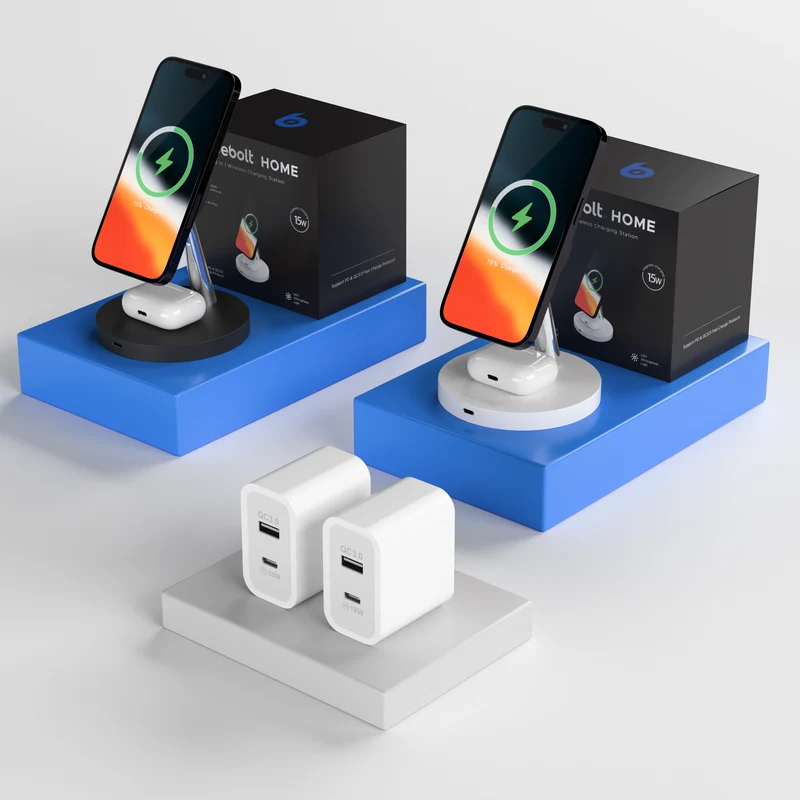 2 in 1 Kabellose Ladestation Doppelbundle