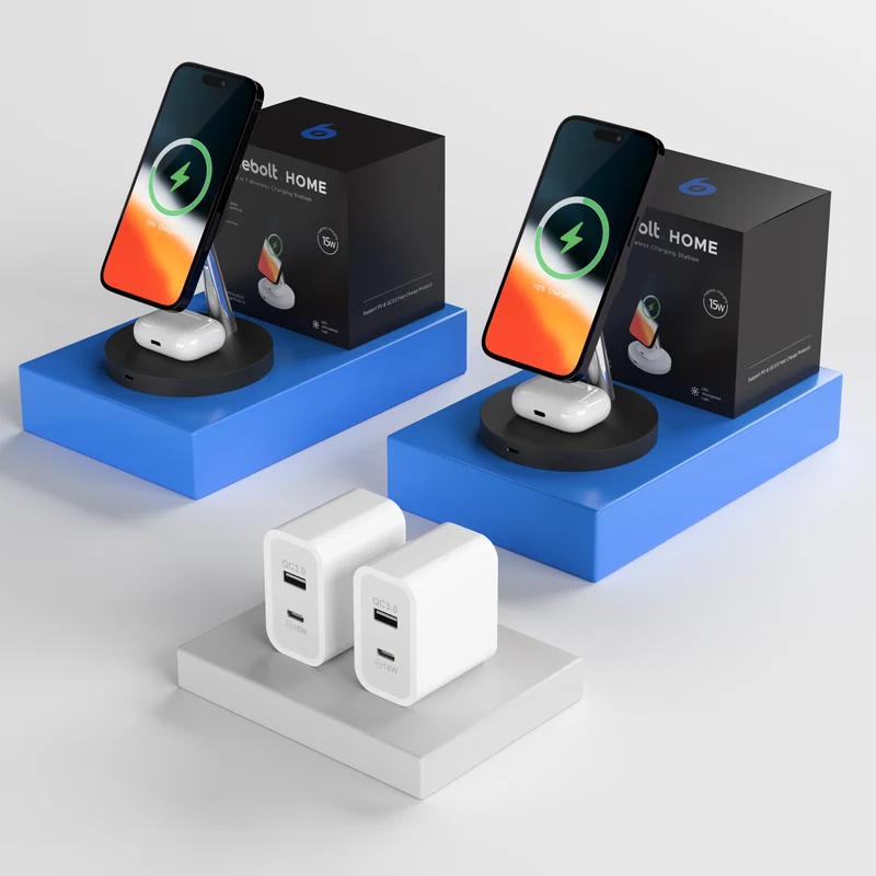 2 in 1 Kabellose Ladestation Doppelbundle