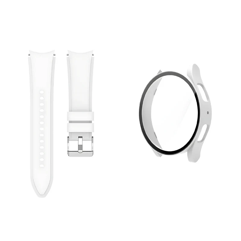 Samsung Galaxy Watch Silikon Sport Armband, Gehärtetes Glas